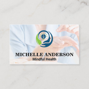 Cartão De Visita Logotipo de Medicina Logotipo de Saúde Mental