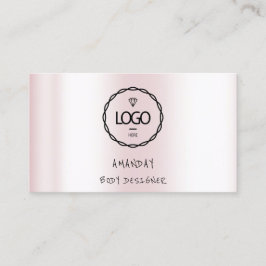 Cartão De Visita Logotipo de mídia social Logotipo QR Código hologr