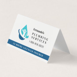 Cartão De Visita Logotipo de Negócios de Serviço de Encanação Profi