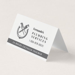 Cartão De Visita Logotipo de Negócios de Serviço de Encanação Profi