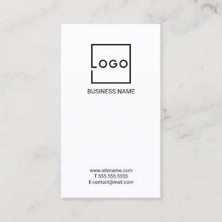 Cartão De Visita Logotipo de Negócios Personalizado Profissional