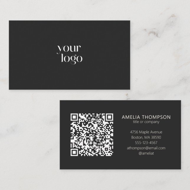 Cartão De Visita Logotipo de Negócios Profissional Personalizado Có (Frente/Verso)