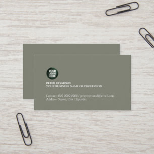 Cartão De Visita Logotipo de negócios profissional simples e elegan