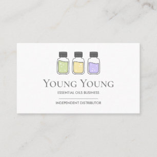 Cartão De Visita Logotipo de óleos essenciais Design