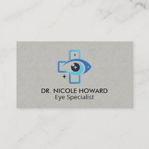 Cartão De Visita Logotipo de Olho Médico   Optometrista