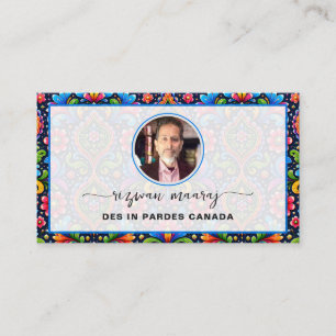Cartão De Visita Logotipo de padrão contínuo personalizado, código 