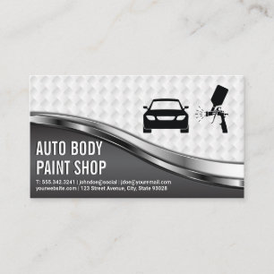 Cartão De Visita Logotipo de Pintura Automática