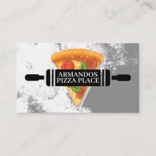 Cartão De Visita Logotipo de Pizzaria Restaurante