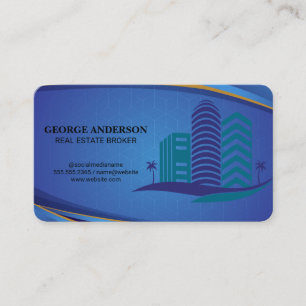 Cartão De Visita Logotipo de Propriedade Edifícios Imobiliários