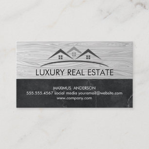 Cartão De Visita Logotipo de propriedade imobiliária Grãos de m