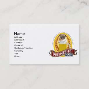 Cartão De Visita Logotipo de PRSDC Pugtoberfest