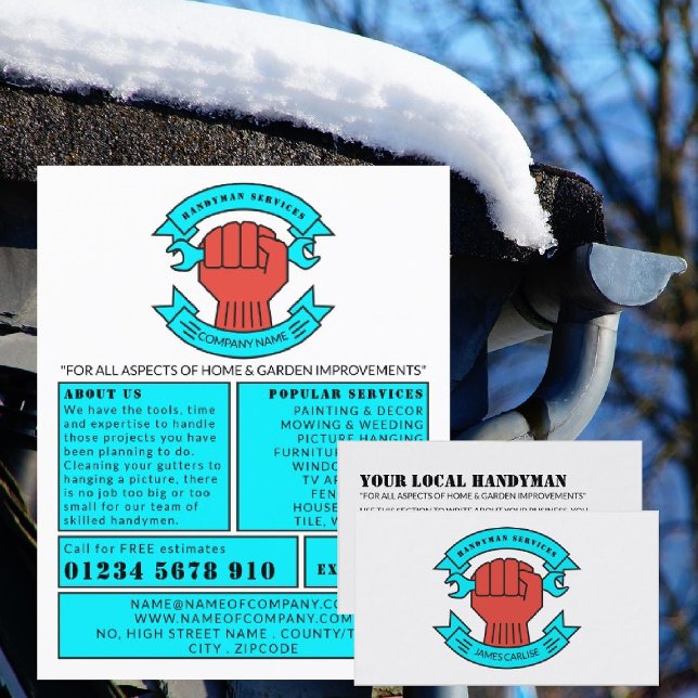 Cartão De Visita Logotipo de punho (Criador carregado)