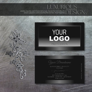 Cartão De Visita Logotipo de quadro de decoração de gradiente bra