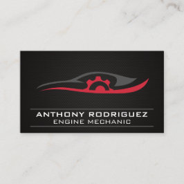 Cartão De Visita Logotipo de reparo automático mecânico | Fibra de 