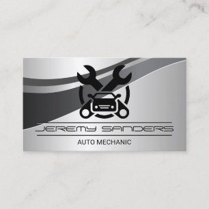 Cartão De Visita Logotipo de reparo de automóveis Mecânico Chav