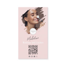 Logotipo de Rosto Corado em Script Código QR Foto 