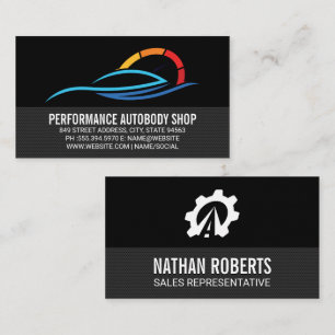 Cartão De Visita Logotipo de Serviço Automotivo Cuidado com o Car