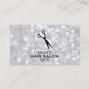 Cartão De Visita Logotipo de Shears com Divisores (branco)