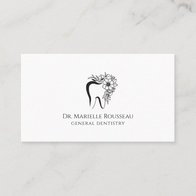 Cartão De Visita Logotipo Dentista (Frente)