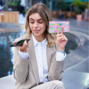 Cartão De Visita Logotipo do artista de maquilhagem profissional Ho