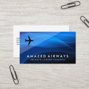 Cartão De Visita Logotipo do avião Viagens