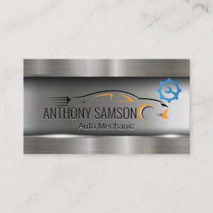 Cartão De Visita Logotipo do carro metálico  Cordéis