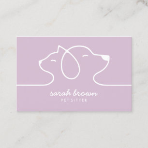 Cartão De Visita Logotipo do Cat Dog Petsitter