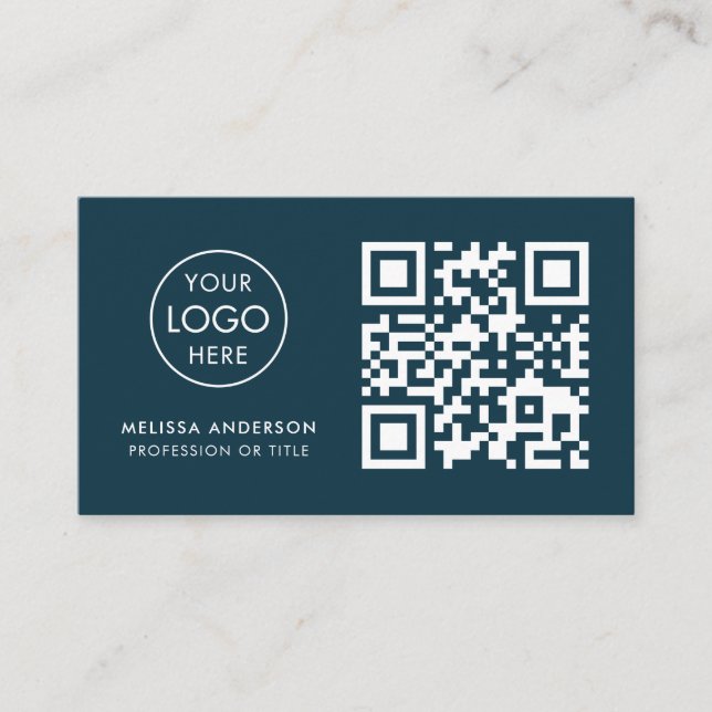 Cartão De Visita Logotipo do Código QR Profissional do Advogado Mod (Frente)