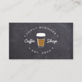 Cartão De Visita Logotipo do compro Café da Família personalizado