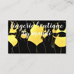 Cartão De Visita Logotipo do corpo QRCode Bikini Compro de roupas í