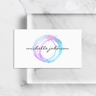 Cartão De Visita Logotipo do Designer de Círculos Pinográficos Ho