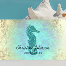 logotipo do glitter faux seacavalo