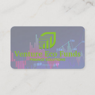 Cartão De Visita Logotipo do Gráfico Financeiro Investindo Logo