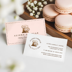 Cartão De Visita Logotipo do Misturador de suportes de estilo de ma