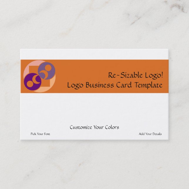 Cartão De Visita Logotipo do Planeta Lua (Frente)