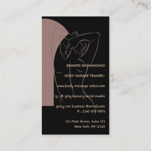 Cartão De Visita Logotipo do Salão de bronzeamento da pulverização