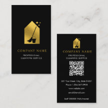 Logotipo do Serviço de Limpeza Moderna Código QR D