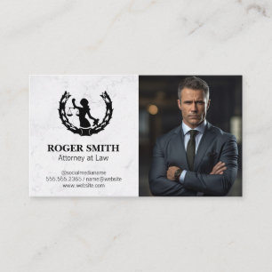 Cartão De Visita Logotipo do sistema Justiça   Business Man   Advog