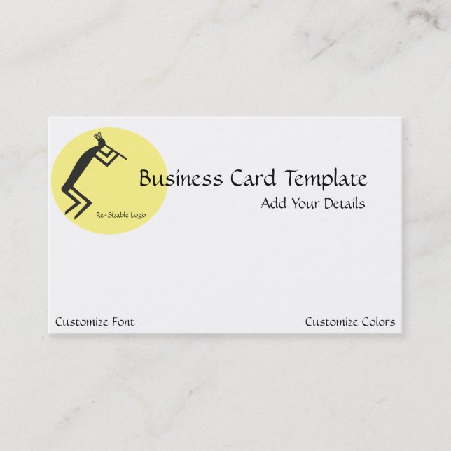 Cartão De Visita Logotipo do Sudoeste Kokopelli (Frente)