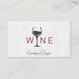 Cartão De Visita Logotipo do Vinho VINHO