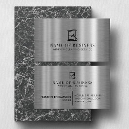 Cartão De Visita Logotipo do Windows Clearing Service Professional