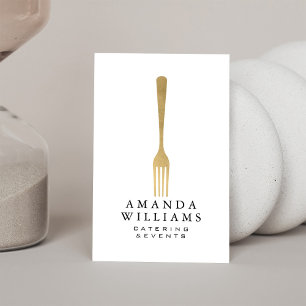 Cartão De Visita Logotipo Dourado II da restauração da forquilha 