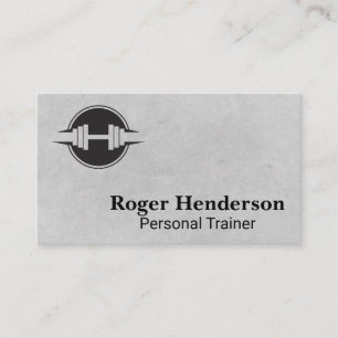 Cartão De Visita Logotipo Dumbbell Malhação Gym