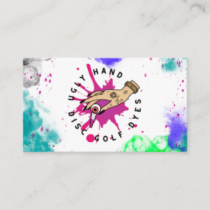 Cartão De Visita Logotipo e informações comerciais do Paint Splat