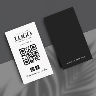 Cartão De Visita Logotipo e Instagrância Personalizados da Empresa 