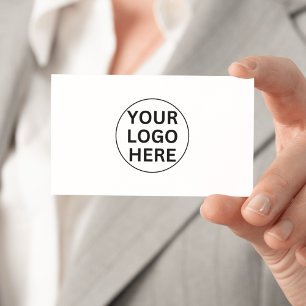 Cartão De Visita Logotipo Empresarial Personalizado l Preto e Branc