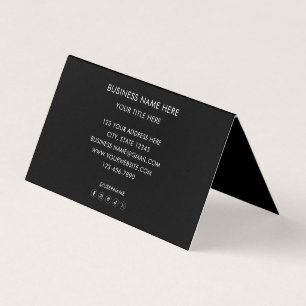 Cartão De Visita Logotipo Empresarial Personalizado Marketing Moder