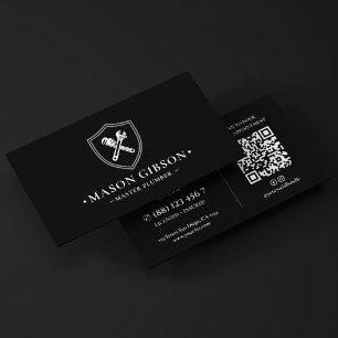 Cartão De Visita Logotipo Especialista em Drenagem de Encanador Mod