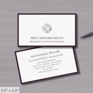 Cartão De Visita Logotipo Geométrico do Prata Profissional