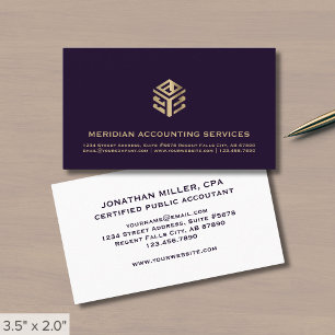 Cartão De Visita Logotipo Geométrico Luxe Profissional